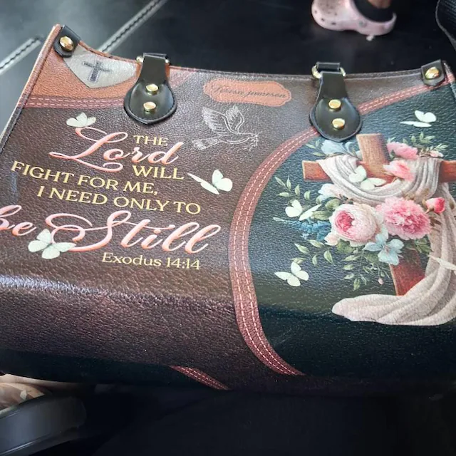Faith-inspired handbag