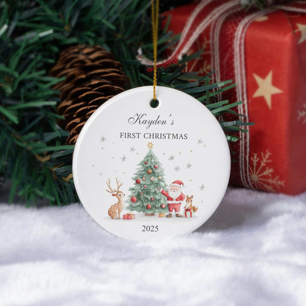 Personalized Baby's First Christmas | Ceramic Ornament