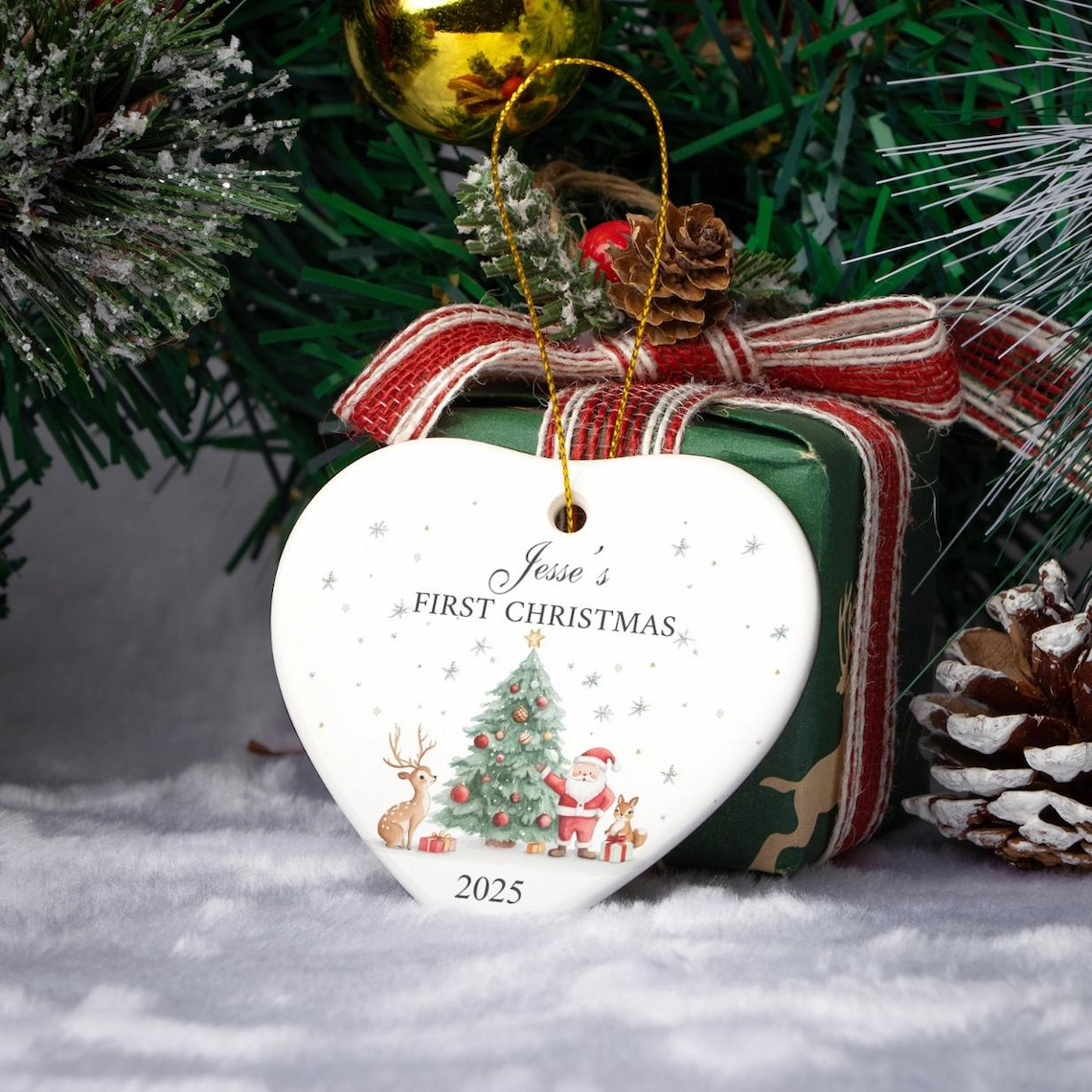 Personalized Baby's First Christmas | Ceramic Ornament