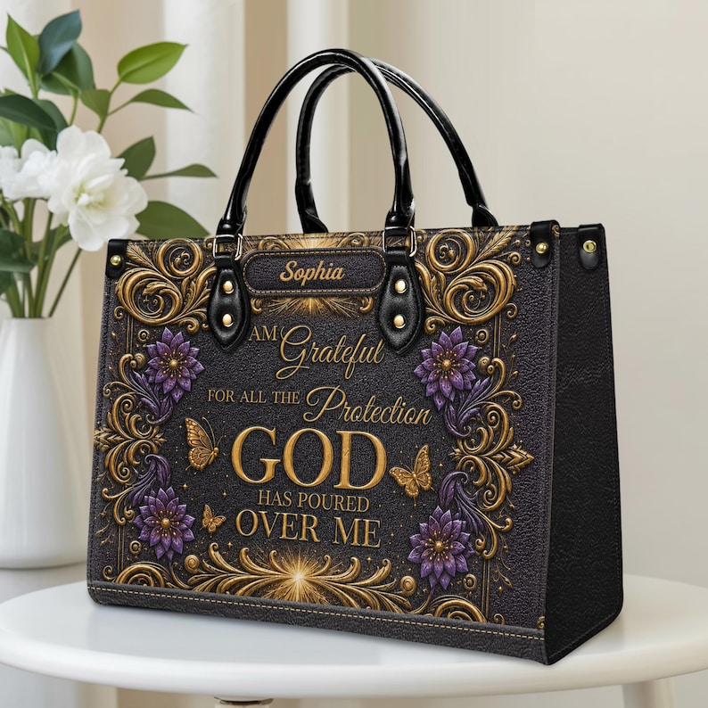 Faith Purse | Personalized Christian Leather Handbag | VSG-02