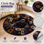 Santa Christmas Round Rug | XMAX-TS06