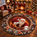 Christmas Family Round Rug | XMAX-TS04