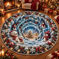 Santa Christmas Round Rug | XMAX-TS06