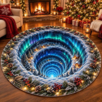 Christmas Family Round Rug | XMAX-TS03