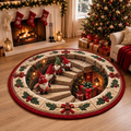 Christmas Gnome Round Rug | R-02-MG.TQ