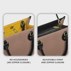 Custom Vintage Bookstore Art Gallery Leather Handbag | Book Lovers & Artists | 3DH--012