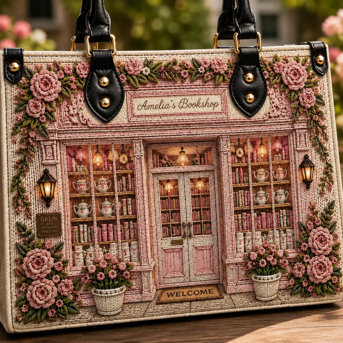 Pink Cottagecore Bookshop | Book Lovers | 3DH--003