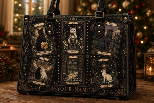 Mystical Cat Tarot Vibes|Cat Lovers Gift|3DH-H-025