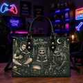Fantasy LitRPG Bookish Leather Handbag | Fantasy Readers & Book Lovers | 3DH--007