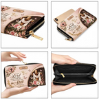 Be Still in Faith | Personalized Christian Leather Handbag & Wallet Set for Women