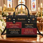 Inspired by Faith | Personalized Christian Leather Handbag for Women