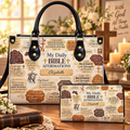 Personalized Daily Bible Affirmations Leather Handbag | Christian Women & Faith Lovers