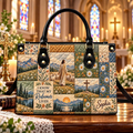 My Redeemer Lives | Personalized Christian Leather Handbag for Women