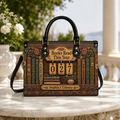 Personalized Reading Tracker Leather Handbag | Book Lovers & Readers | 3DH--DDC-01