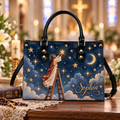 Celestial Faith | Personalized Jesus Leather Handbag for Women