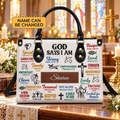 Affirmed by Faith | Personalized Christian Leather Handbag for Women