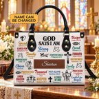 Affirmed by Faith | Personalized Christian Leather Handbag for Women