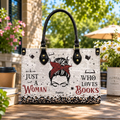 Personalized Back to School Book Lover Leather Handbag | Teachers & Librarians | Handbag-003-Huy